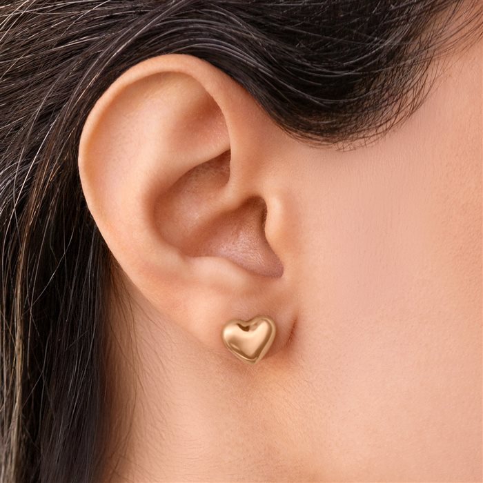 گوشواره طلا زنانه قلب دامله