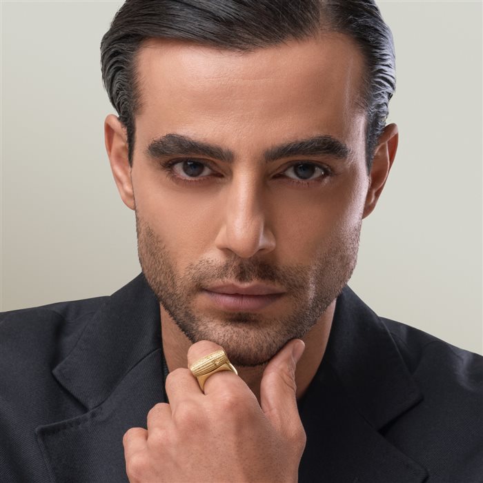 انگشتر طلا مردانه منشور