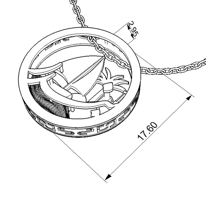 گردنبند طلا زنانه بندر