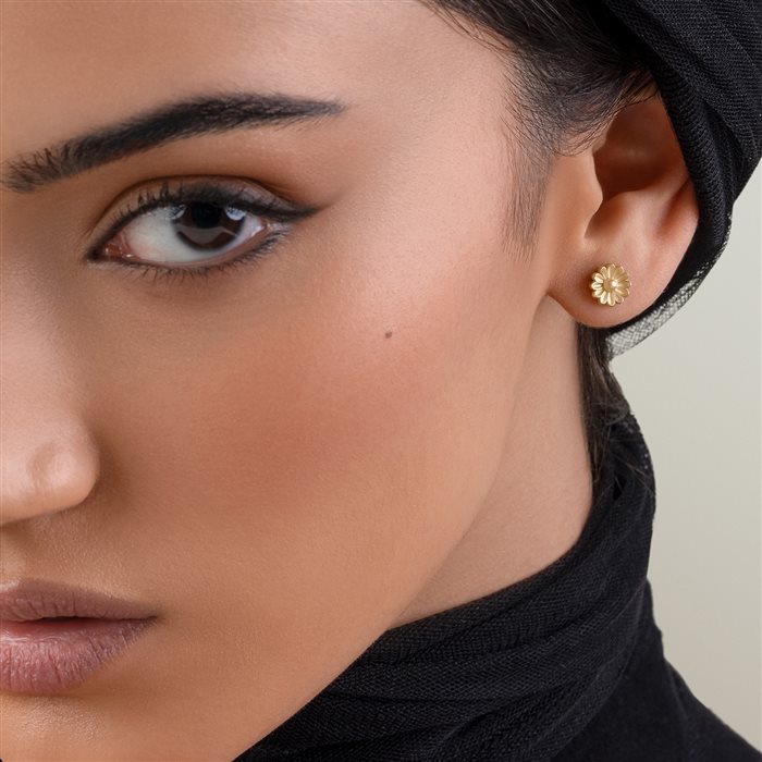 گوشواره طلا زنانه لوتوس