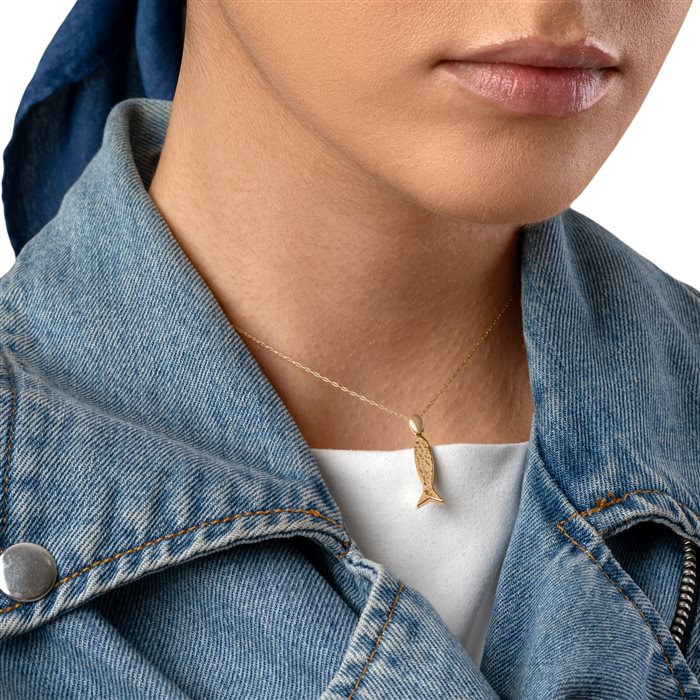 آویز طلا زنانه ماهی