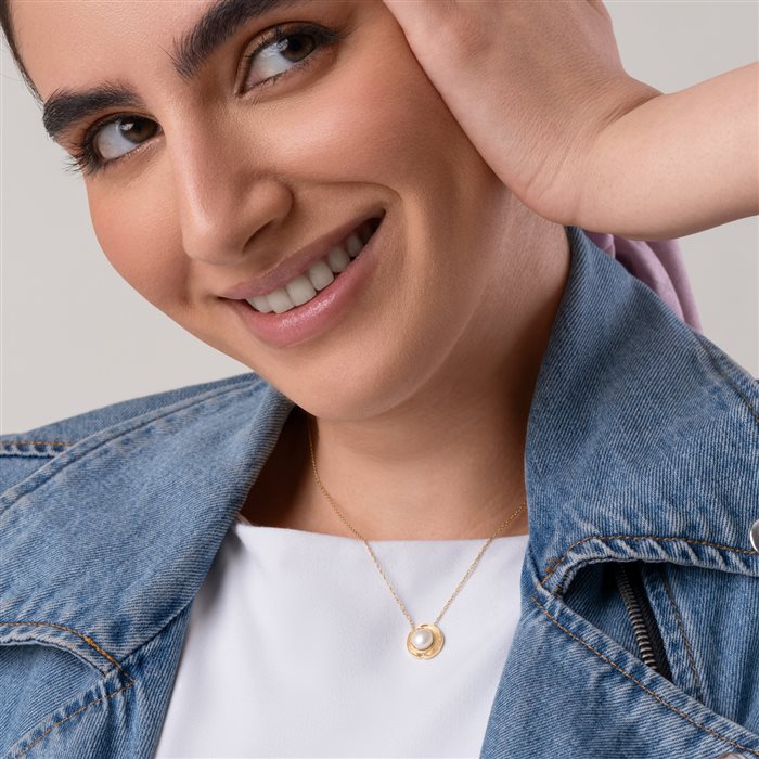 گردنبند طلا زنانه آبرنگ