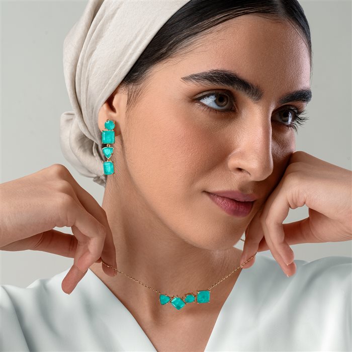 گردنبند طلا زنانه هنگام آویز 