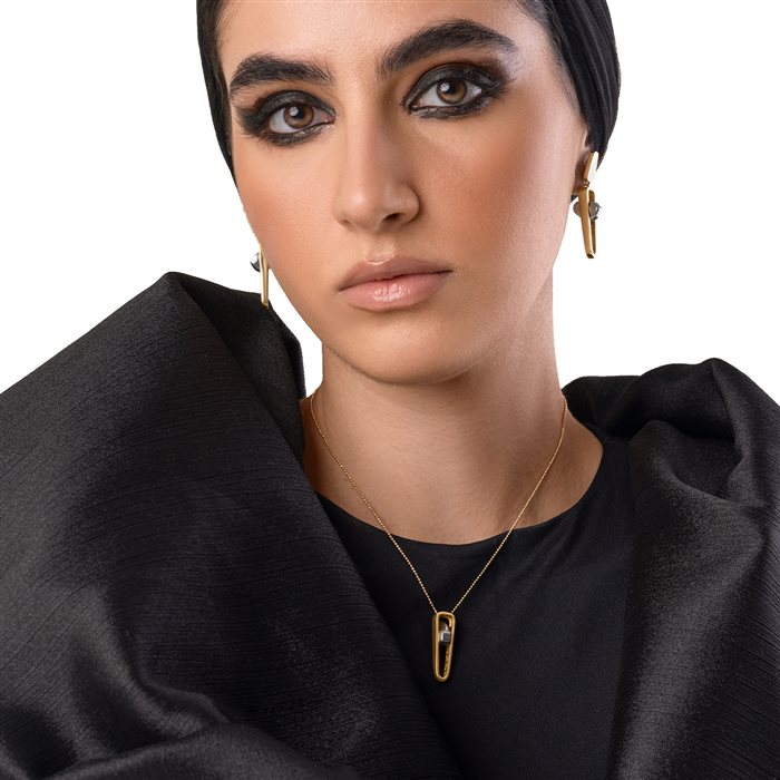 گردنبند طلا زنانه یورش تک