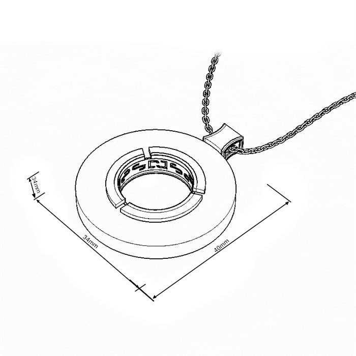 آویز طلا زنانه باد