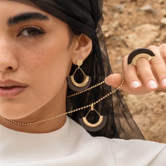 آویز طلا زنانه خاک