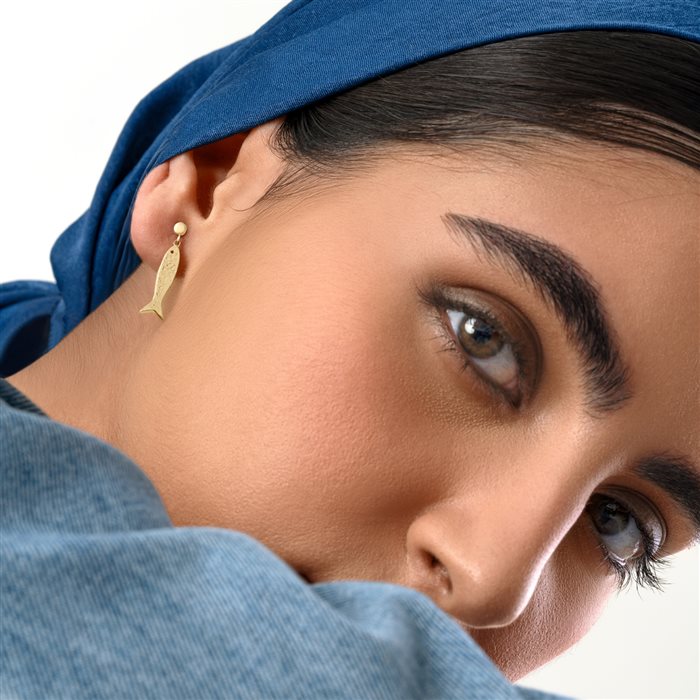 گوشواره طلا زنانه ماهی