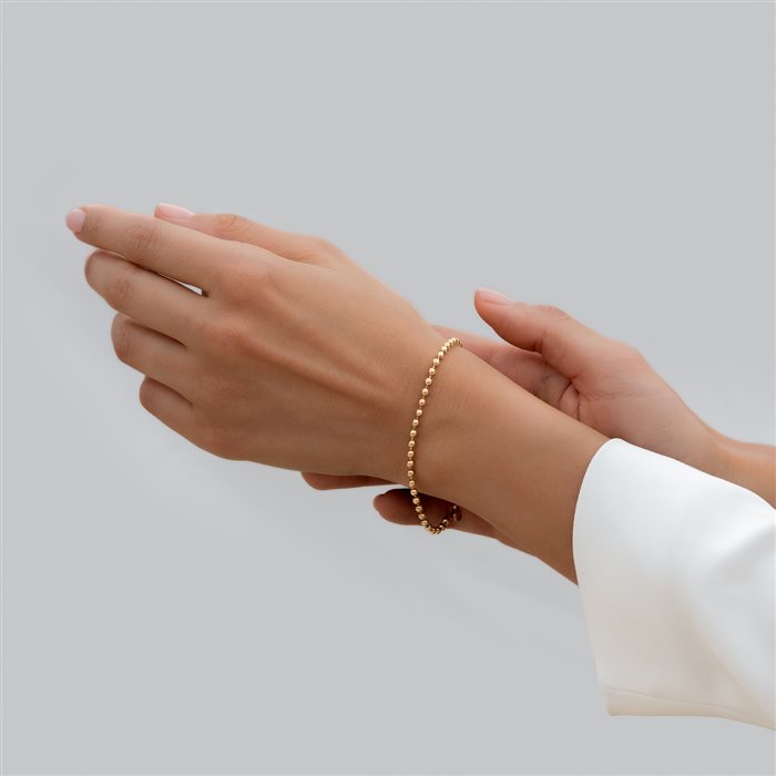 دستبند طلا زنانه توپی