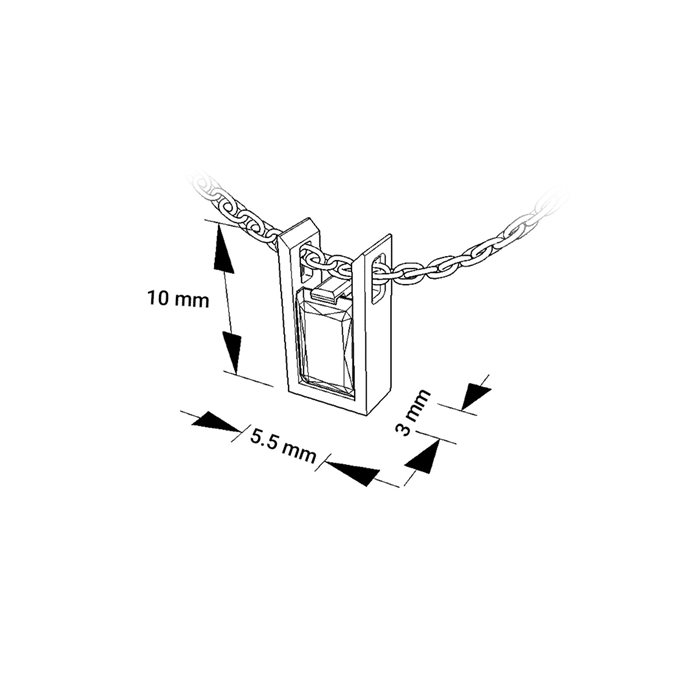 گردنبند طلا زنانه الای صورتی