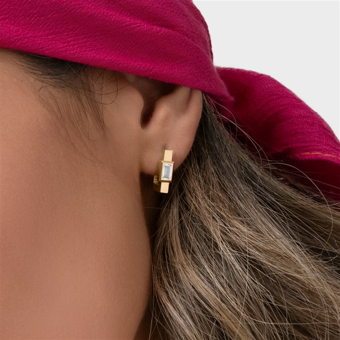 گوشواره طلا زنانه ژاو سفید