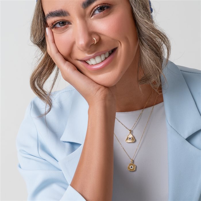 آویز طلا زنانه نورا مثلث