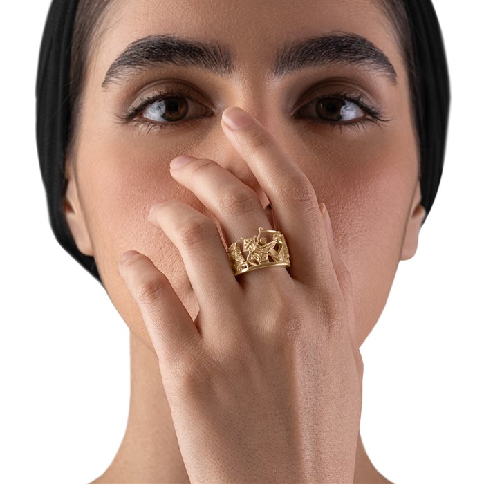 انگشتر طلا زنانه میراث