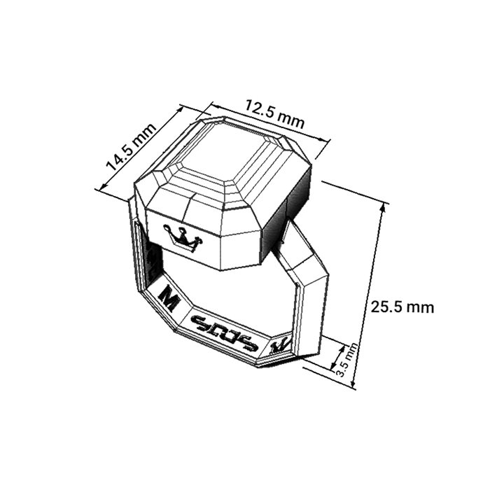 انگشتر طلا زنانه رقصان والس