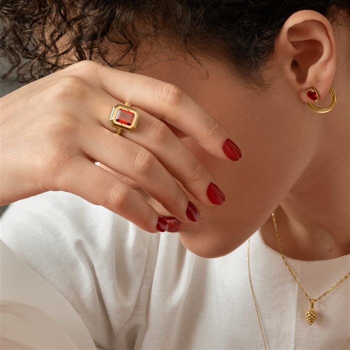 انگشتر طلا زنانه رقصان چاچا