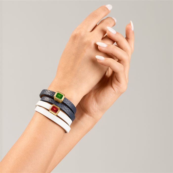 دستبند چرم و طلا زنانه رقصان سالسا