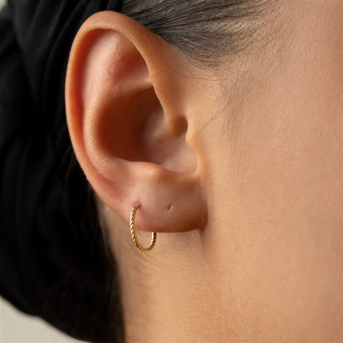 پیرسینگ طلا حلقه بزرگ