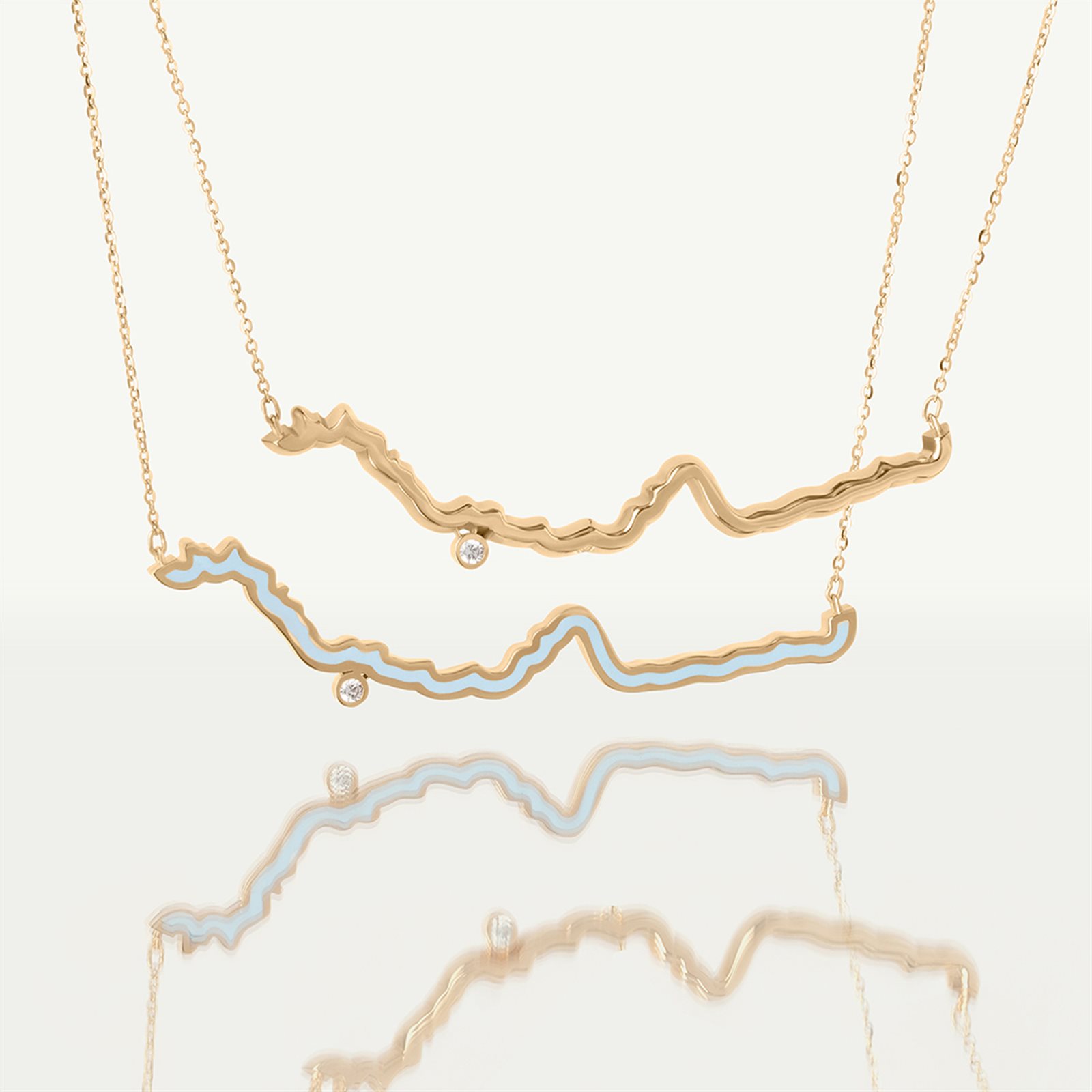 گردنبند طلا زنانه رگ مرزی (ساده) گردنبند طلا زنانه رگ مرزی (ساده)