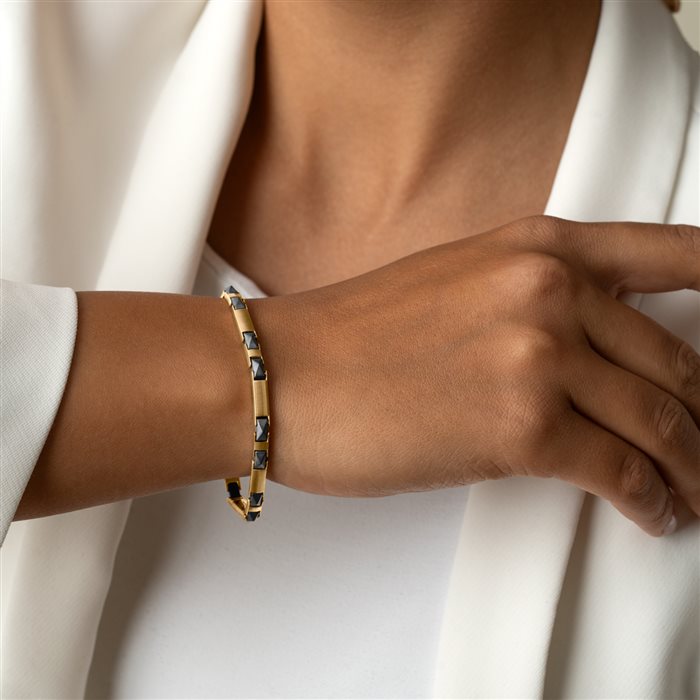 دستبند سنگ و طلا زنانه سورنا