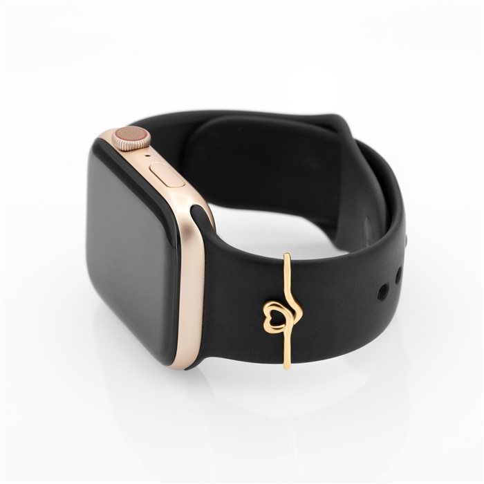 آویز ساعت طلا زنانه اپل واچ قلبی