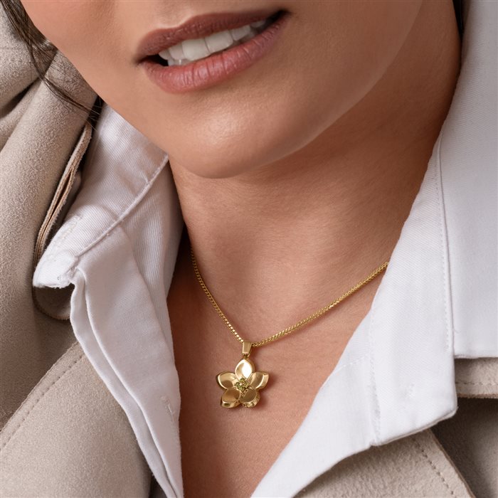 آویز طلا زنانه شکوفه