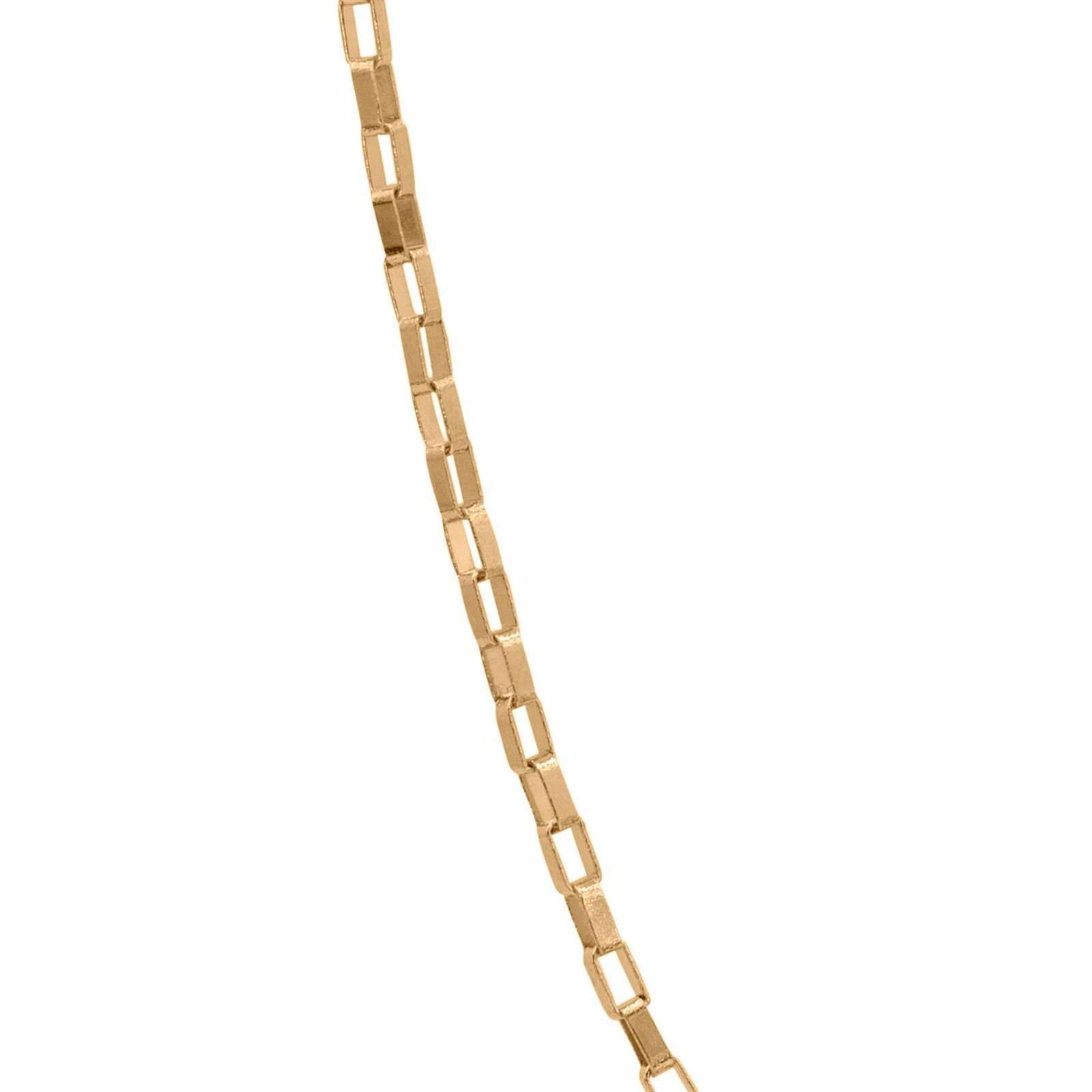 زنجیر طلا زنانه مستطیل بزرگ