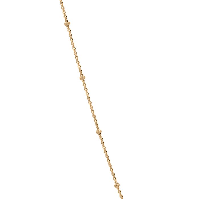 زنجیر طلا زنانه قلمدانی تک گوی