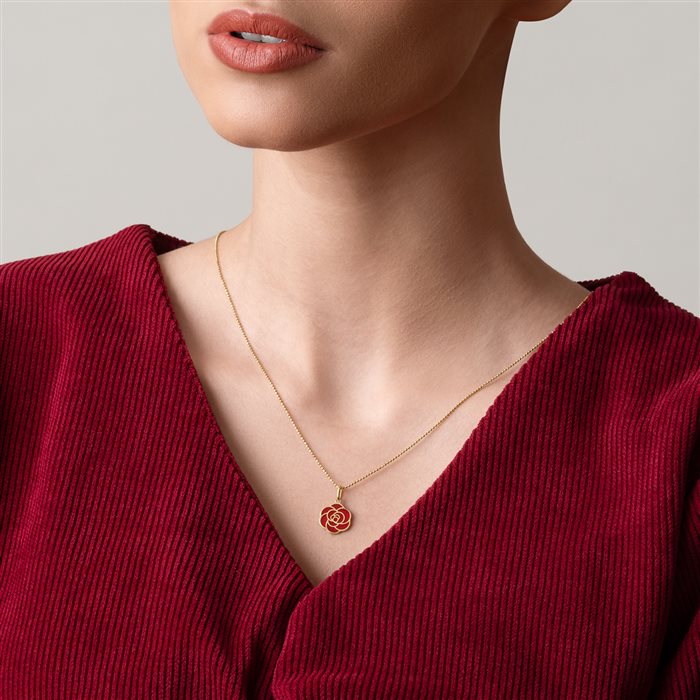 آویز طلا زنانه رز