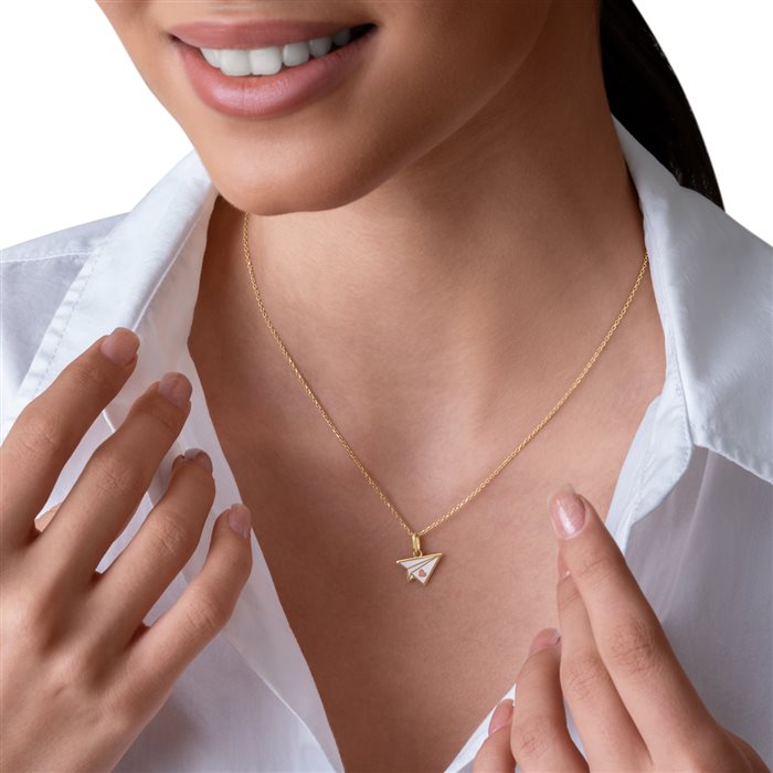 آویز طلا زنانه موشک