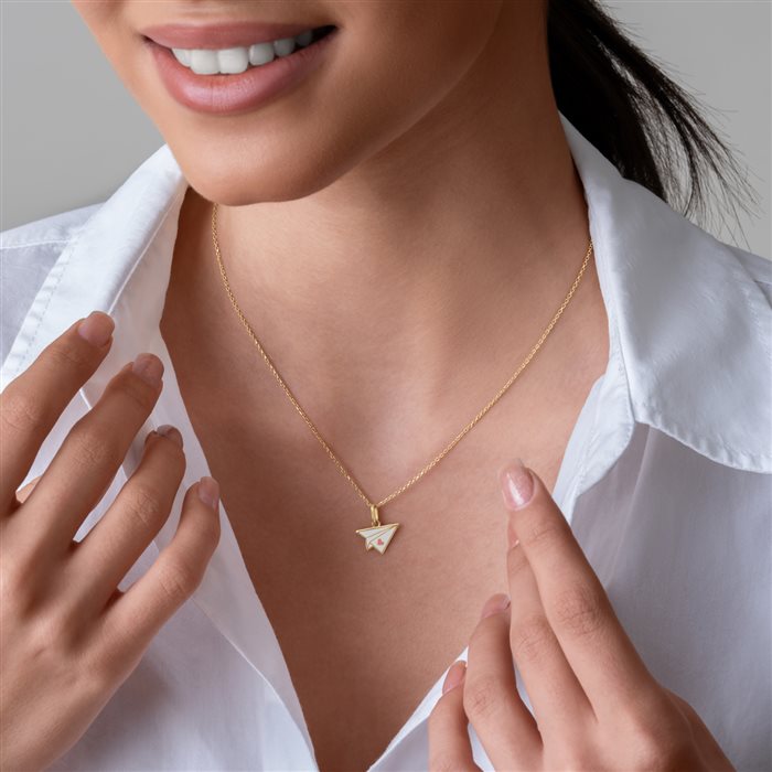 آویز طلا زنانه موشک