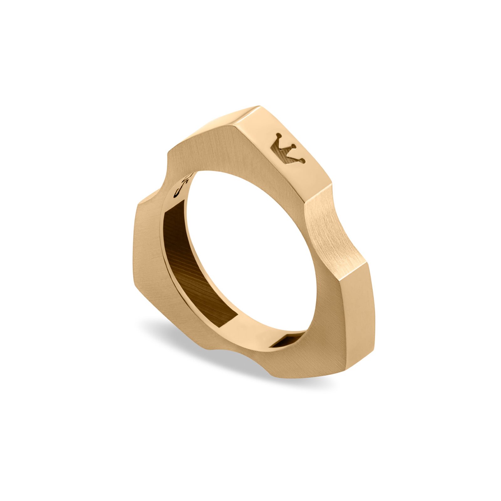 انگشتر طلا زنانه مهره مثلث