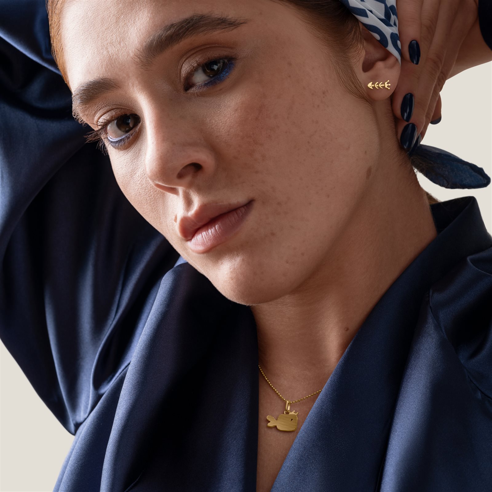 آویز طلا زنانه ماهی