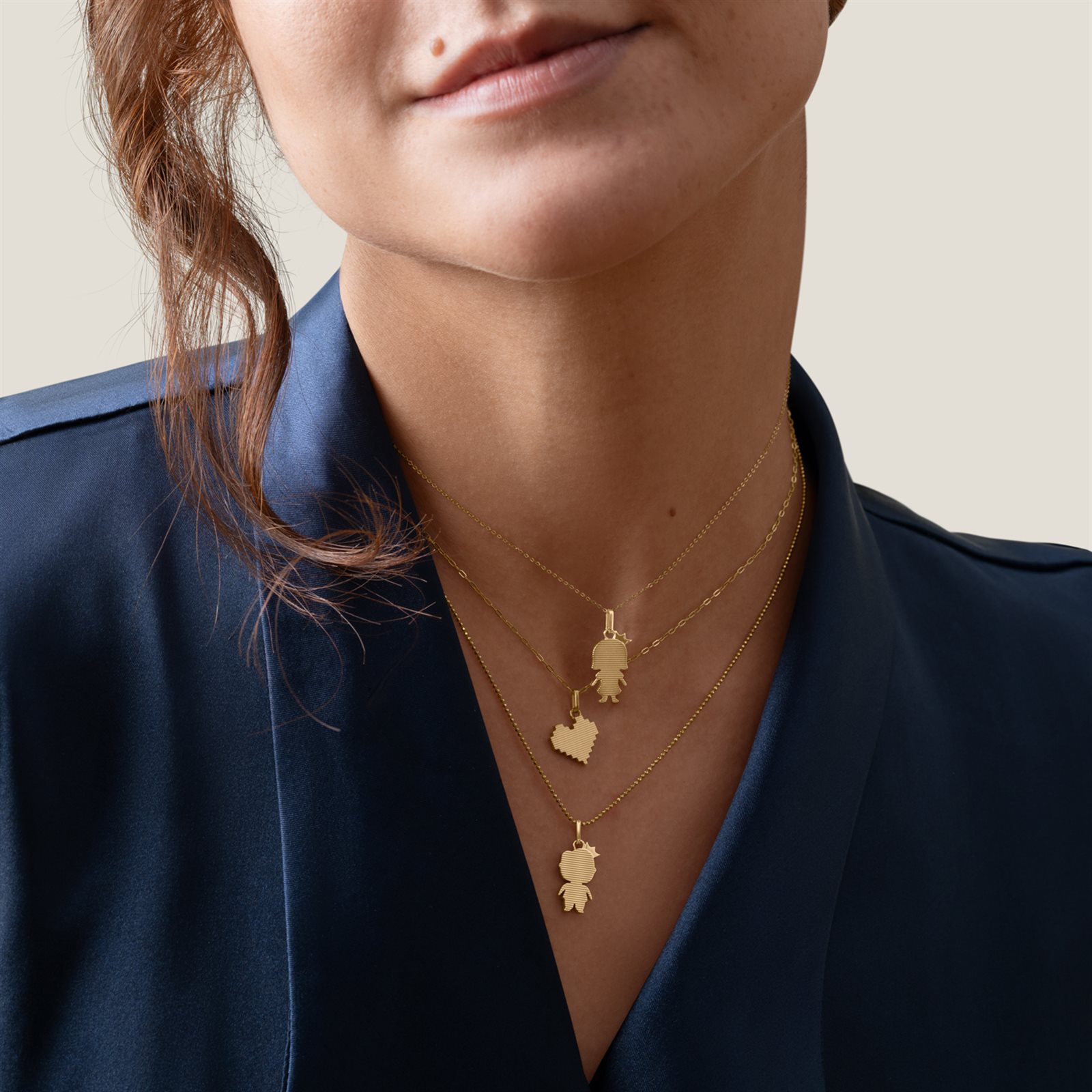 مدل آویز طلا زنانه دختر‌بچه