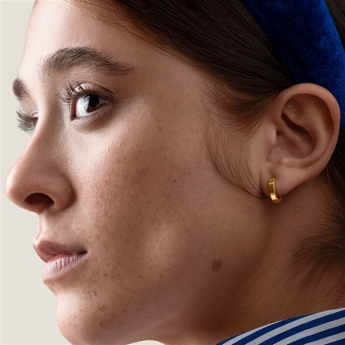 گوشواره طلا زنانه کلیپسی بزرگ