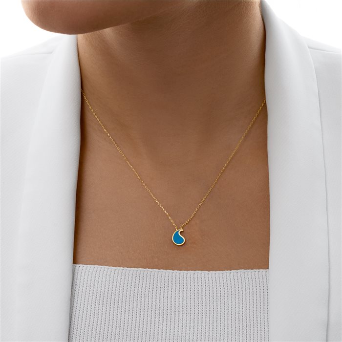 گردنبند طلا زنانه بته جقه