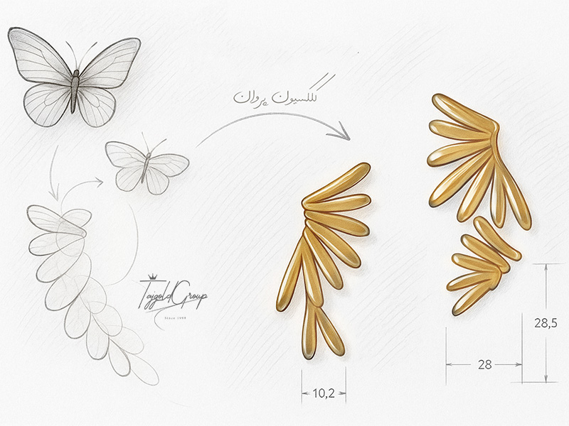 نماد پروانه در زیورآلات تجسمی از آزادی