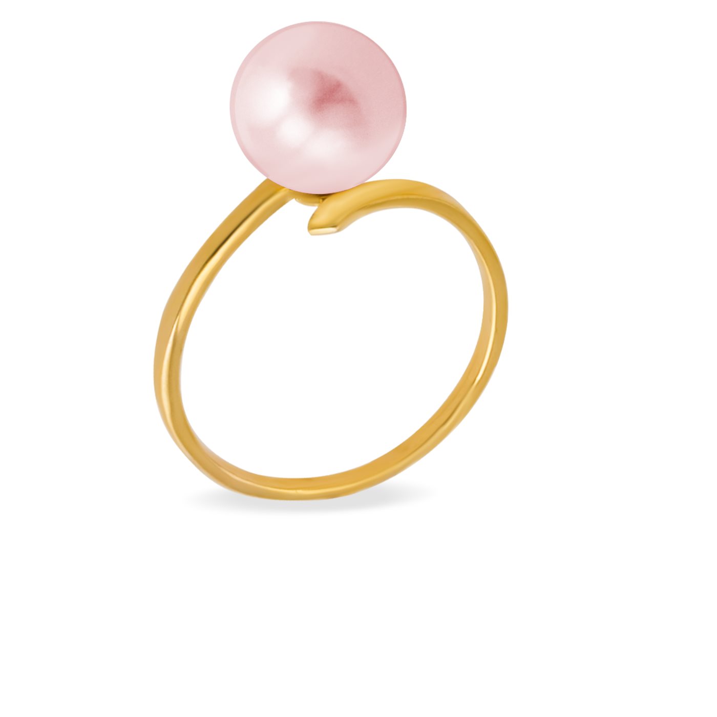 انگشتر طلا زنانه مروارید صورتی انگشتر طلا زنانه مروارید صورتی