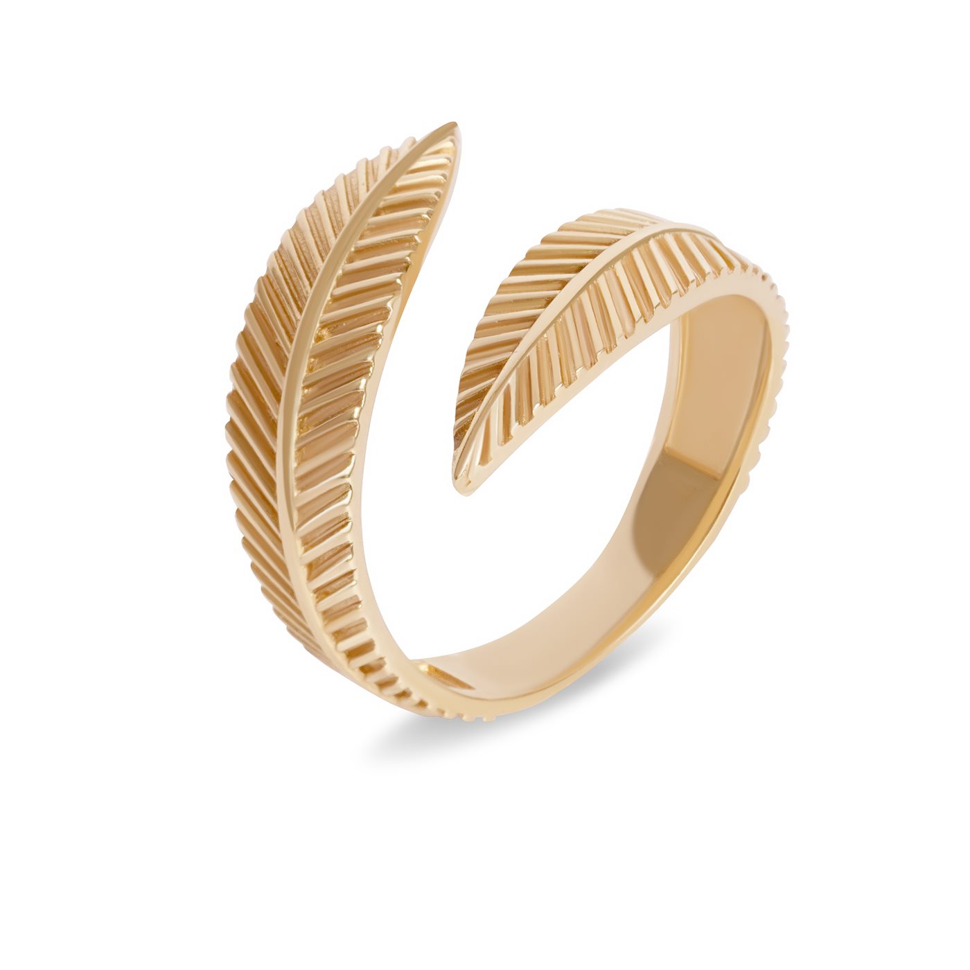 انگشتر طلا زنانه برگ پیچ انگشتر طلا زنانه برگ پیچ