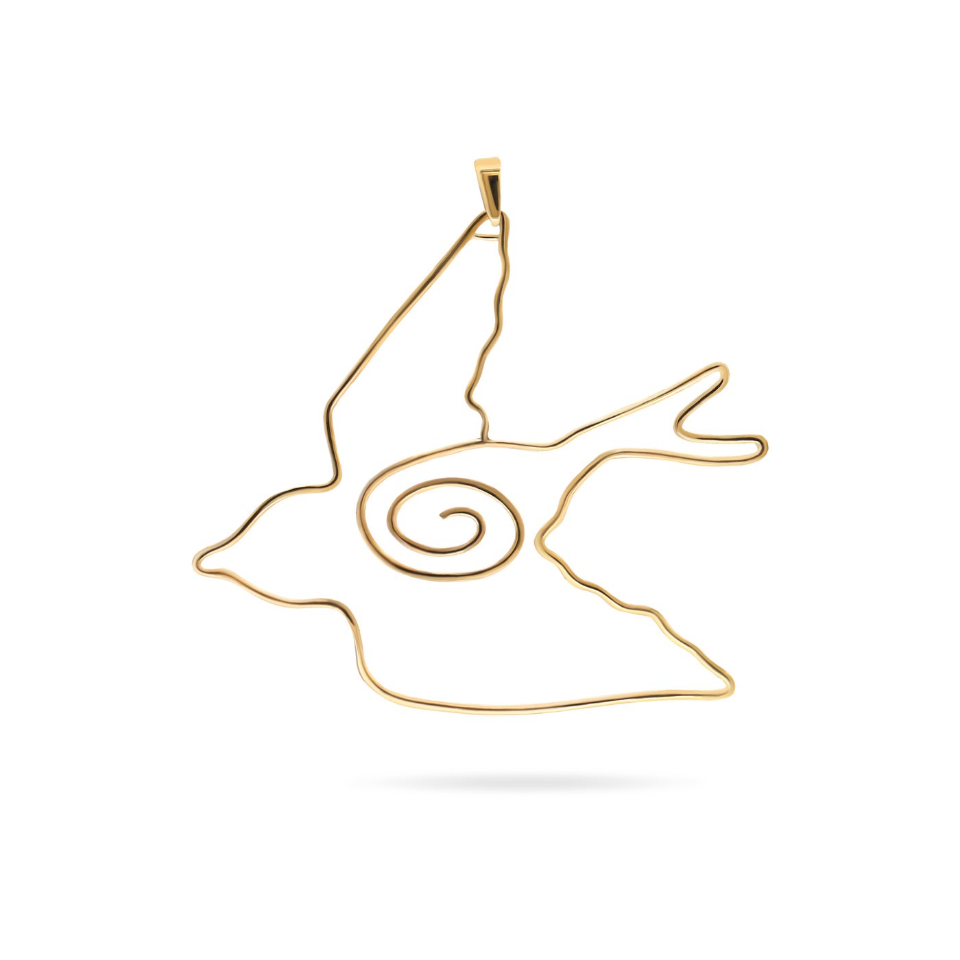 آویز طلا زنانه پرنده