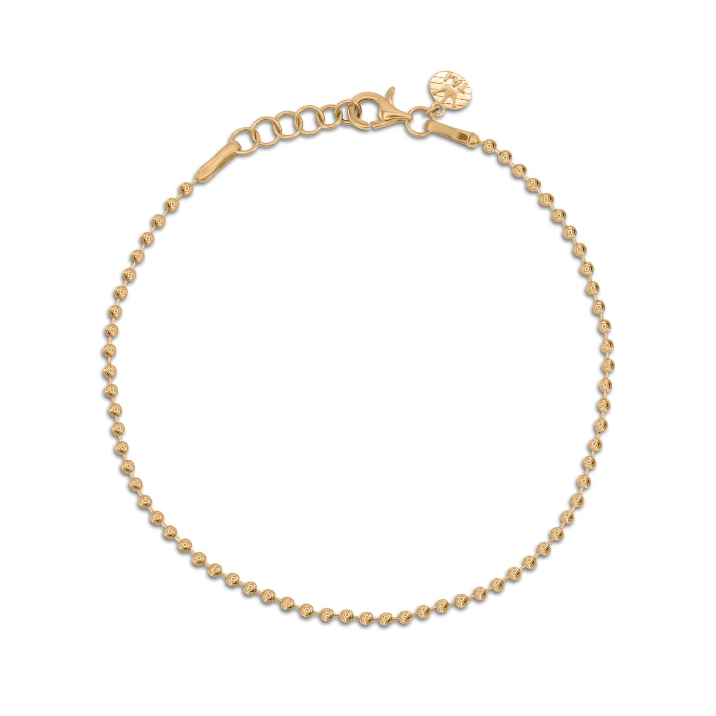 دستبند طلا زنانه توپی کوچک دستبند طلا زنانه توپی کوچک