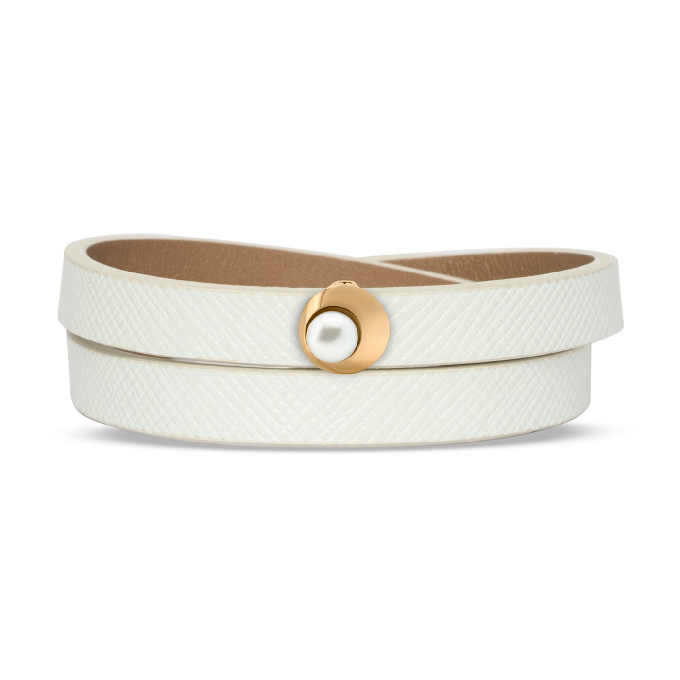 دستبند چرم و طلا زنانه وَرف