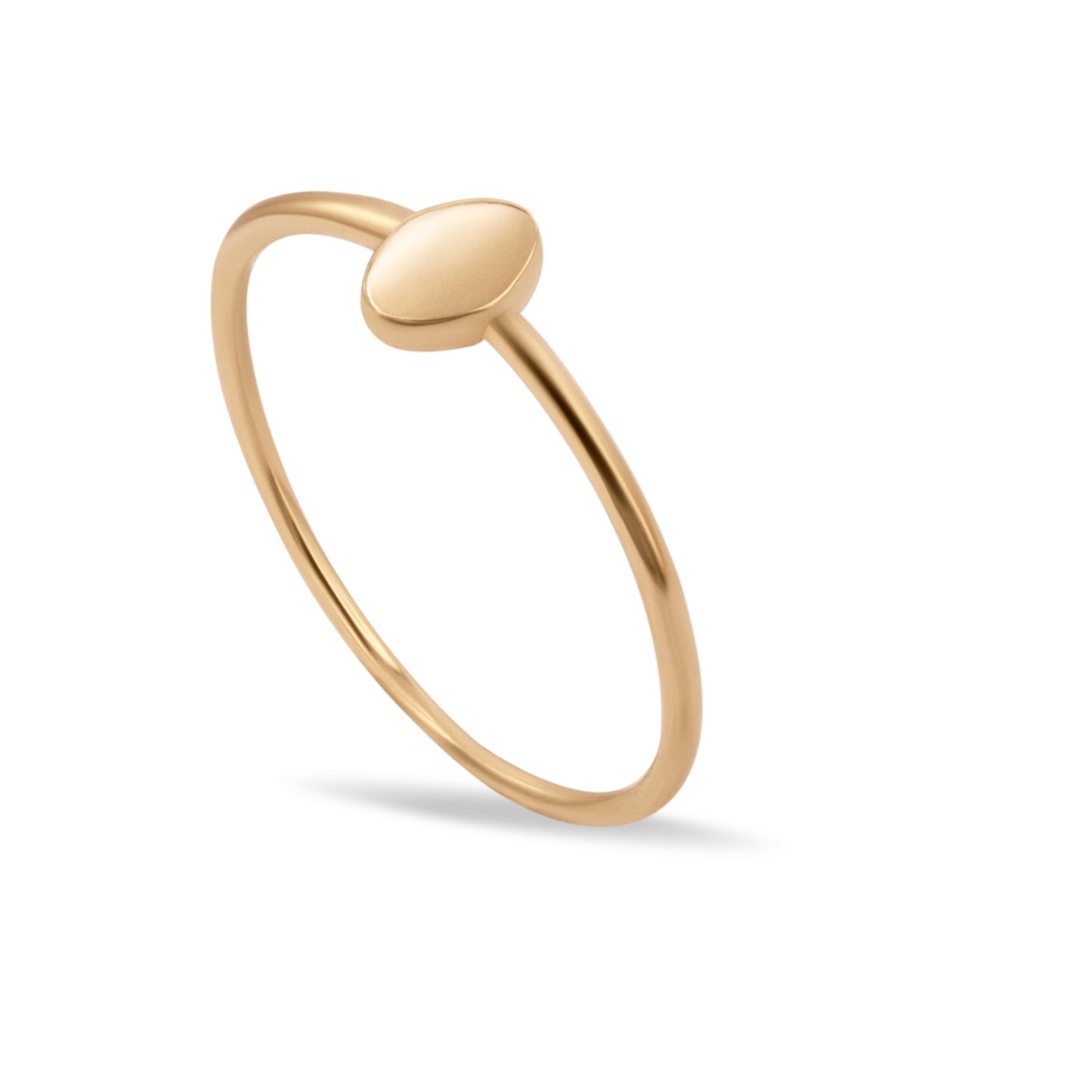 انگشتر طلا زنانه مینیمال بیضی انگشتر طلا زنانه مینیمال بیضی