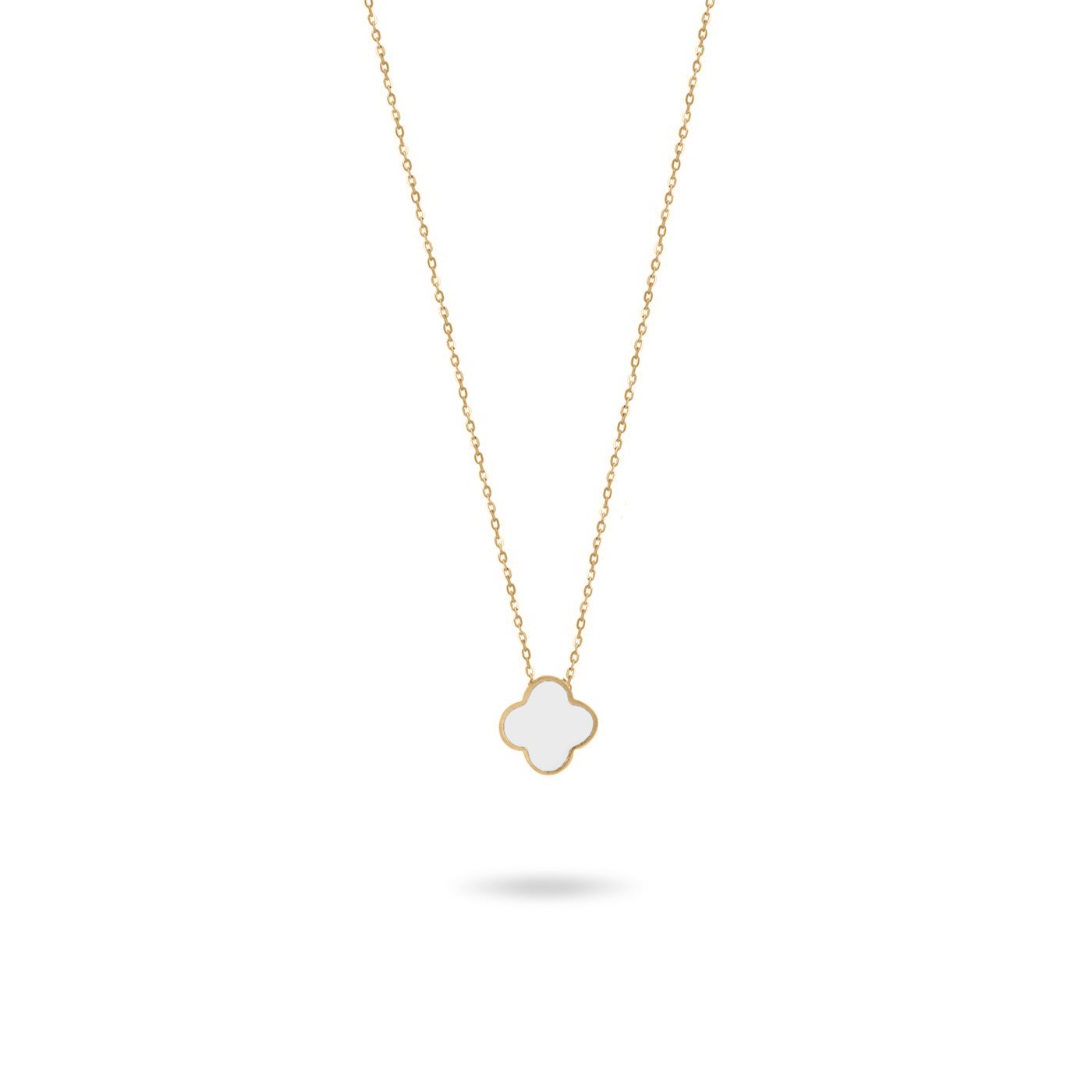 گردنبند طلا زنانه ونکلیف سفید