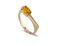 انگشتر طلا زنانه ژانویه زرد