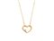 گردنبند طلا زنانه قلب نگین سفید
