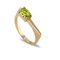انگشتر طلا زنانه ژانویه سبز کمرنگ