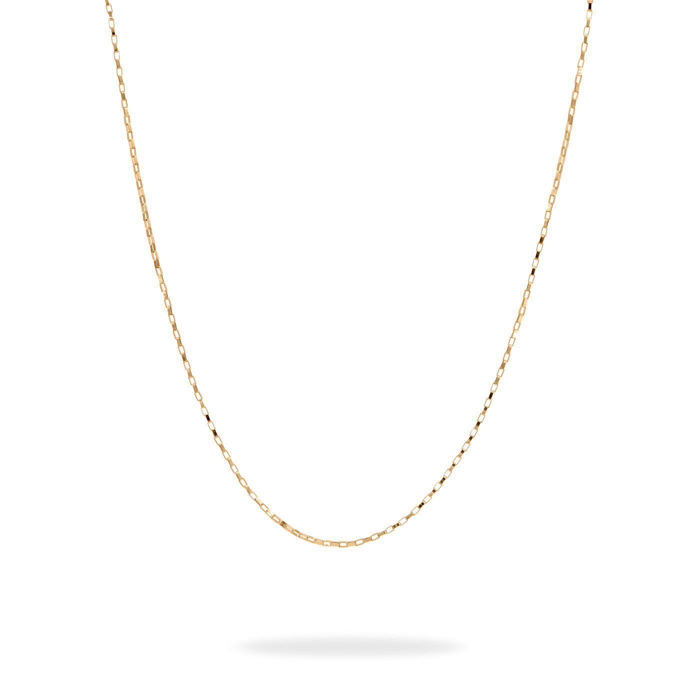 زنجیر طلا زنانه مستطیل کوچک زنجیر طلا زنانه مستطیل کوچک