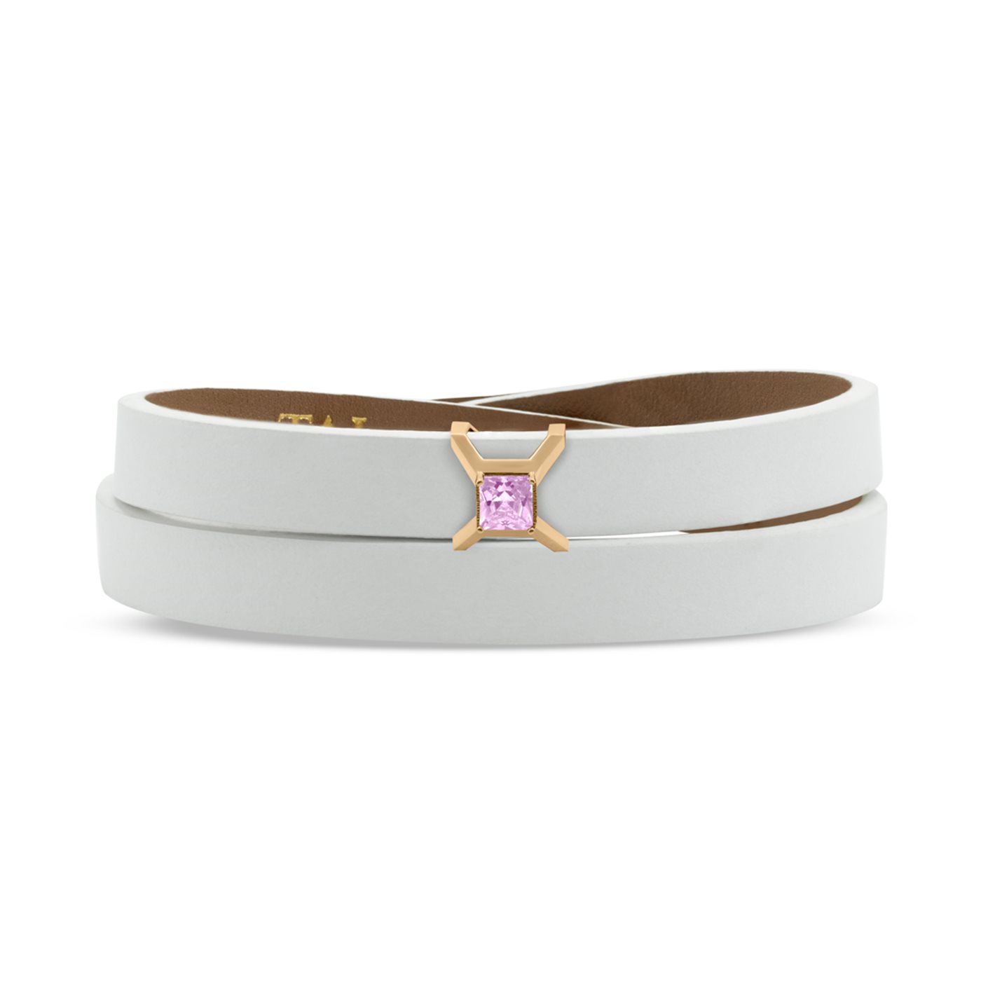 دستبند چرم و طلا زنانه آسو صورتی دستبند چرم و طلا زنانه آسو صورتی