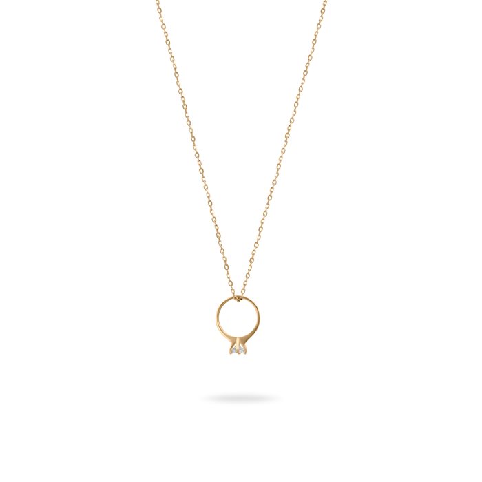 گردنبند طلا زنانه سولیتر