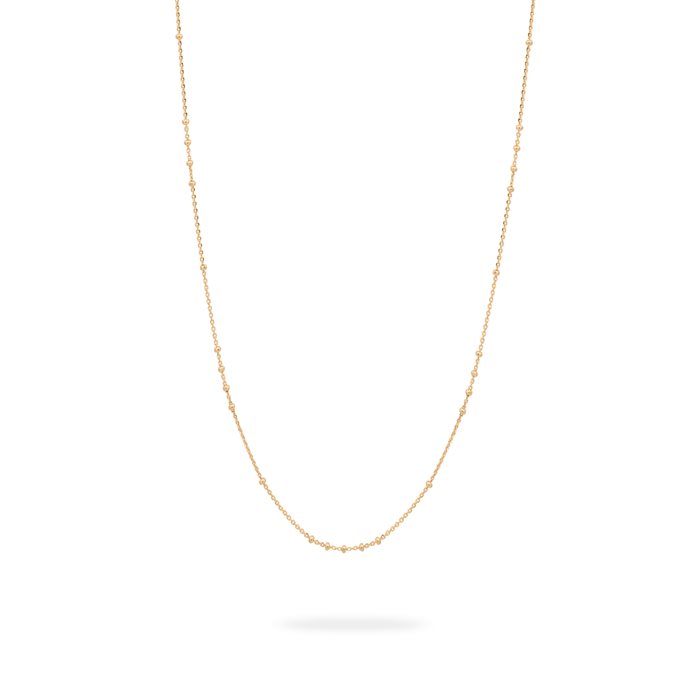 زنجیر طلا زنانه قلمدانی چهار گوی