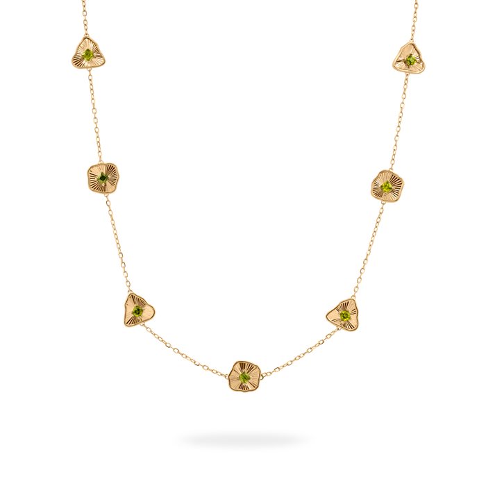 گردنبند طلا زنانه نورا تاج کوچک